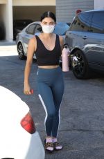 LUCY HALE Arrives at a Pilates Studio in Los Angeles 07/03/2020