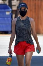 LUCY HALE in Shorts Out in Studio City 07/25/2020