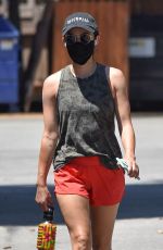 LUCY HALE in Shorts Out in Studio City 07/25/2020