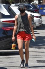 LUCY HALE in Shorts Out in Studio City 07/25/2020