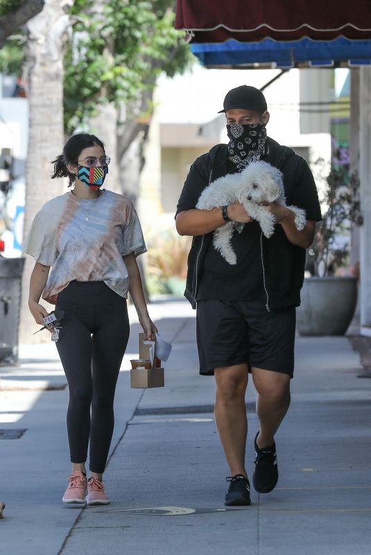 LUCY HALE Out for Coffee with a Friend in Studio City 06/30/2020