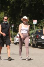 LUCY HALE Out for Morning Hike with Friends in Los Angeles 07/30/2020