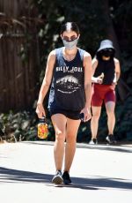 LUCY HALE Out Hiking at Laurel Canyon in Los Angeles 07/19/2020