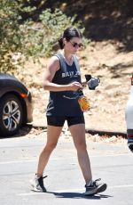 LUCY HALE Out Hiking at Laurel Canyon in Los Angeles 07/19/2020