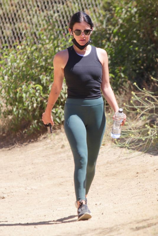 LUCY HALE Out Hiking in Los Angeles 07/13/2020