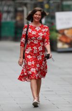 LUCY HOROBIN Arrives at Global Radio in London 07/09/2020