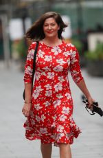 LUCY HOROBIN Arrives at Global Radio in London 07/09/2020