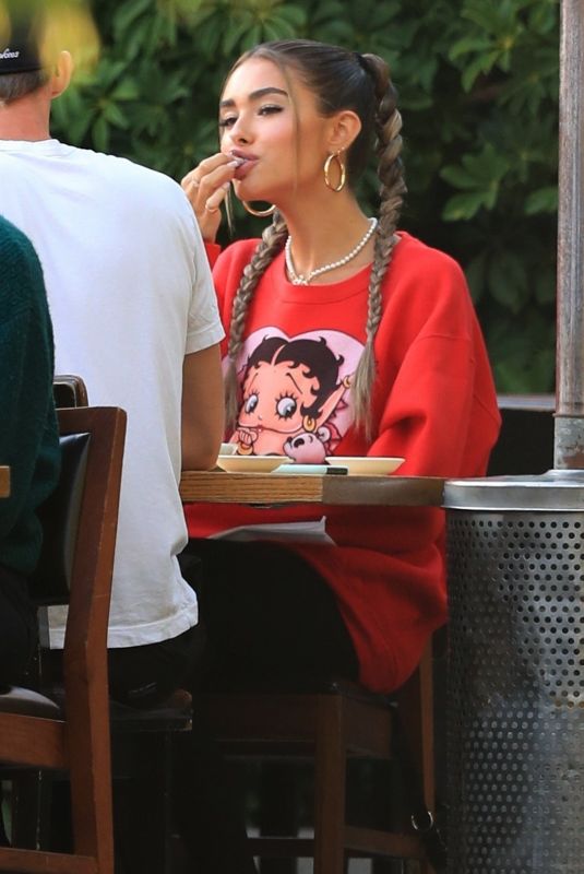 MADISON BEER Out for Lunch at Matsuhisa in Beverly Hills 07/27/2020