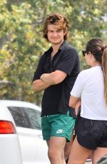 MAIKA MONROE and Joe Keery at a Juice Shop in Santa Monica 04/27/2020