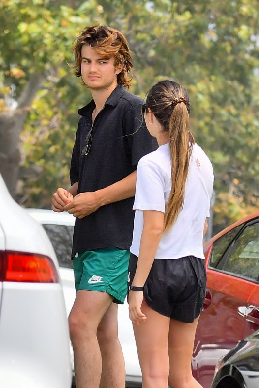 MAIKA MONROE and Joe Keery at a Juice Shop in Santa Monica 04/27/2020