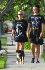 MAIKA MONROE and Joe Keery Out with Their Dog in Beverly Hills 05/16/2020