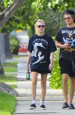 MAIKA MONROE and Joe Keery Out with Their Dog in Beverly Hills 05/16/2020