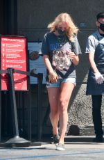 MALIN AKERMAN in a Denim Shorts Out Shopping in Los Angeles 07/12/2020