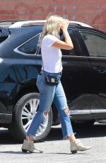 MALIN AKERMAN in Ripped Denim Out Shopping in Hollywood 07/14/2020