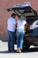 MALIN AKERMAN in Ripped Denim Out Shopping in Hollywood 07/14/2020