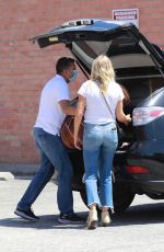 MALIN AKERMAN in Ripped Denim Out Shopping in Hollywood 07/14/2020