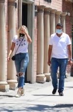 MALIN AKERMAN in Ripped Denim Out Shopping in Hollywood 07/14/2020