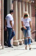 MALIN AKERMAN in Ripped Denim Out Shopping in Hollywood 07/14/2020