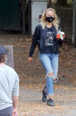 MALIN AKERMAN in Ripped Jeans Out at Griffith Park in Los Angeles 07/02/2020