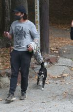 MALIN AKERMAN in Ripped Jeans Out at Griffith Park in Los Angeles 07/02/2020
