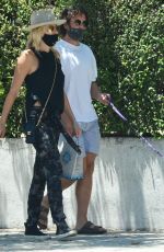 MALIN AKERMAN Out with Her Dog in Los Angeles 07/01/2020