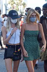 MARGARET QUALLEY, CARA DELEVINGNE and KAIA GERBER at a Protest Rally in Los Angeles 07/15/2020