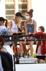 MARGARET QUALLEY, CARA DELEVINGNE and KAIA GERBER at a Protest Rally in Los Angeles 07/15/2020