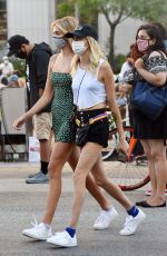 MARGARET QUALLEY, CARA DELEVINGNE and KAIA GERBER at a Protest Rally in Los Angeles 07/15/2020