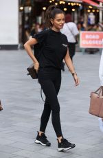 MAURA HIGGINS Out at Leicester Square in London 07/22/2020