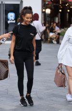 MAURA HIGGINS Out at Leicester Square in London 07/22/2020