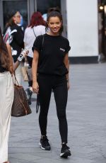 MAURA HIGGINS Out at Leicester Square in London 07/22/2020