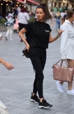 MAURA HIGGINS Out at Leicester Square in London 07/22/2020