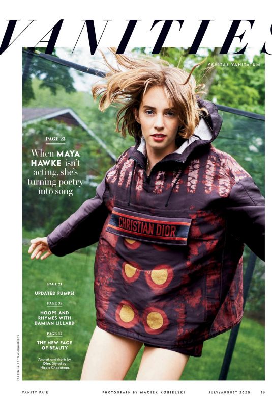 MAYA HAWKE in Vanity Fair Magazine, UK July 2020