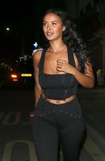 MAYA JAMA Arrives at Sexy Fish Restaurant in London 07/10/2020