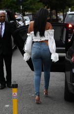 MAYA JAMA in Tights Denim Out in London 07/07/2020