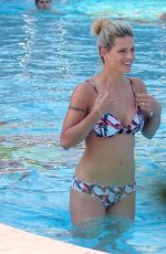MICHELLE HUNZIKER in Bikini at a Pool in Milano 07/03/2020
