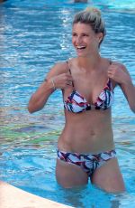 MICHELLE HUNZIKER in Bikini at a Pool in Milano 07/03/2020