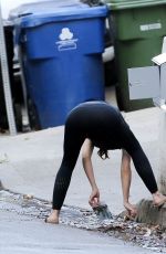 MINKA KELLY Putting a Mailbox Outside Her Home in Los Angeles 07/13/2020