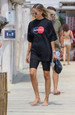 NATASHA POLY at Club 55 Beach in Saint-tropez 07/28/2020