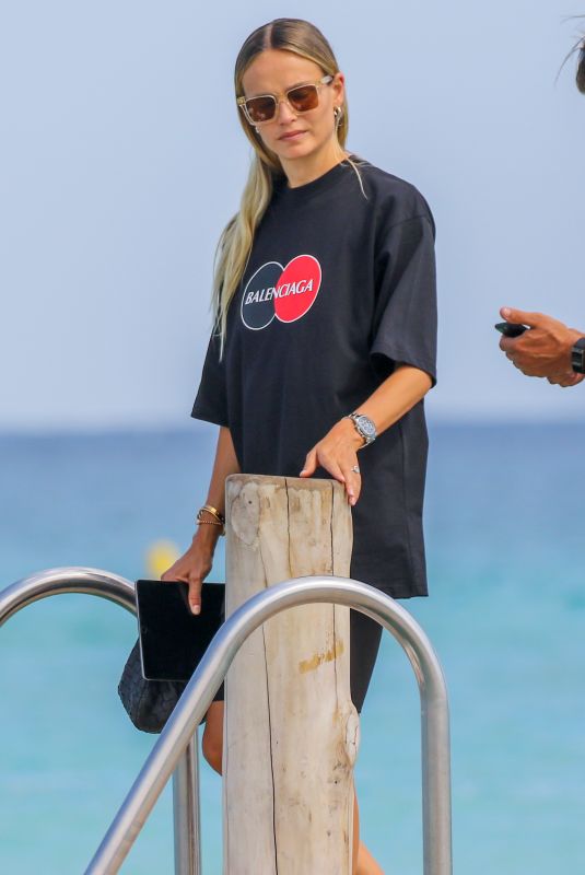 NATASHA POLY at Club 55 Beach in Saint-tropez 07/28/2020