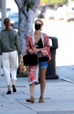 NICKY HILTON in Denim Shorts Shopping at Kitson Kids in West Hollywood 07/08/2020