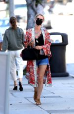 NICKY HILTON in Denim Shorts Shopping at Kitson Kids in West Hollywood 07/08/2020
