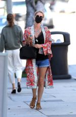 NICKY HILTON in Denim Shorts Shopping at Kitson Kids in West Hollywood 07/08/2020