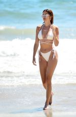 NICOLE WILLIAMS in a White Bikini at a Beach in Malibu 07/19/2020