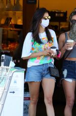NINA DOBREV in Denim Shorts at Erewhon Market in Venice Beach 07/21/2020