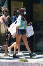 NINA DOBREV in Denim Shorts at Erewhon Market in Venice Beach 07/21/2020