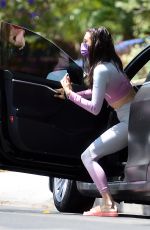 NINA DOBREV in Tights Out in Los Angeles 07/29/2020