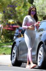 NINA DOBREV in Tights Out in Los Angeles 07/29/2020