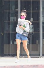 NINA DOBREV Leaves Remedy Place Fitness Center in West Hollywood 07/22/2020