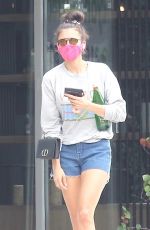 NINA DOBREV Leaves Remedy Place Fitness Center in West Hollywood 07/22/2020